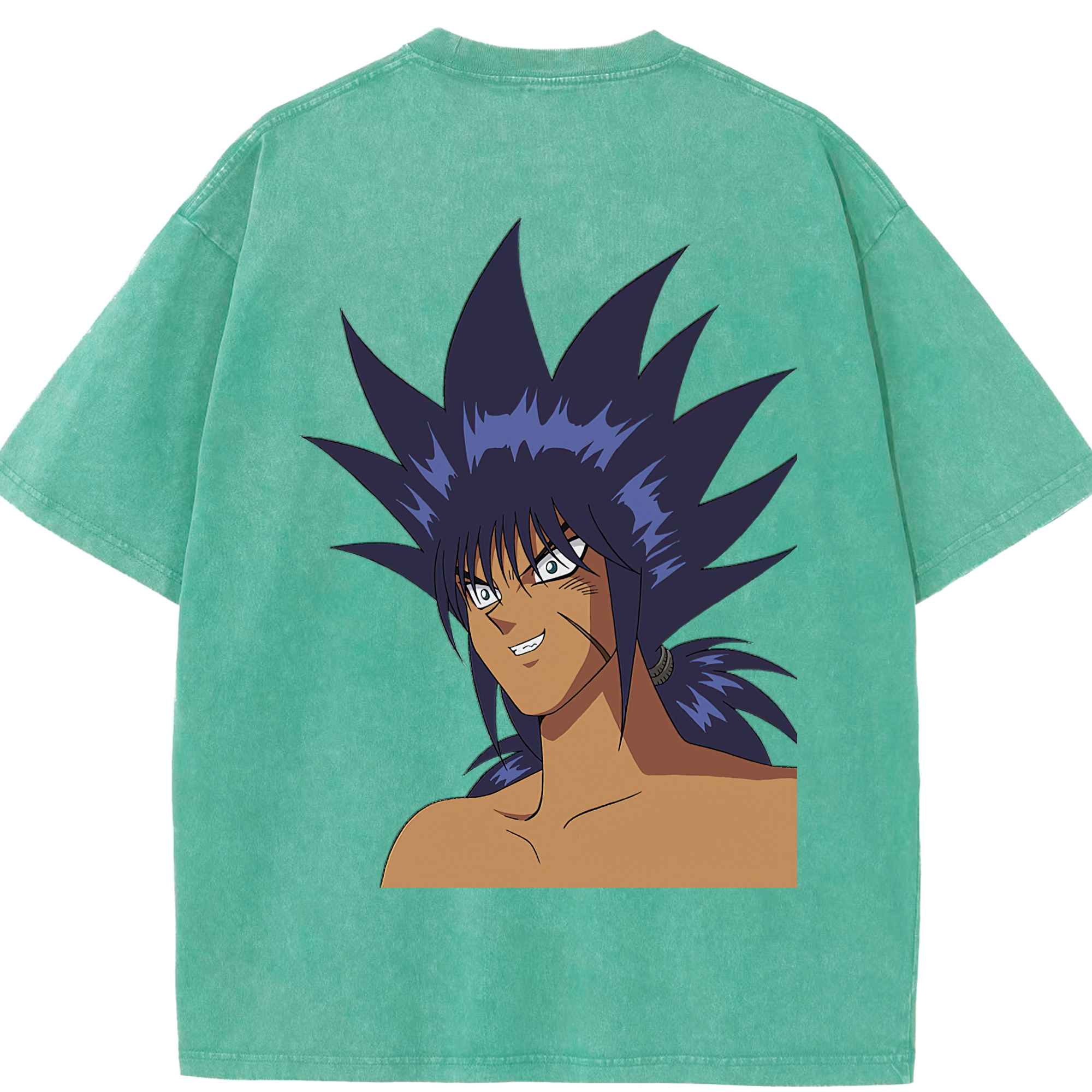 （画像用） 遊☆戯☆王 Yu-Gi-Oh! 綿100% ヴィンテージ風 半袖Tシャツ（背面プリント）